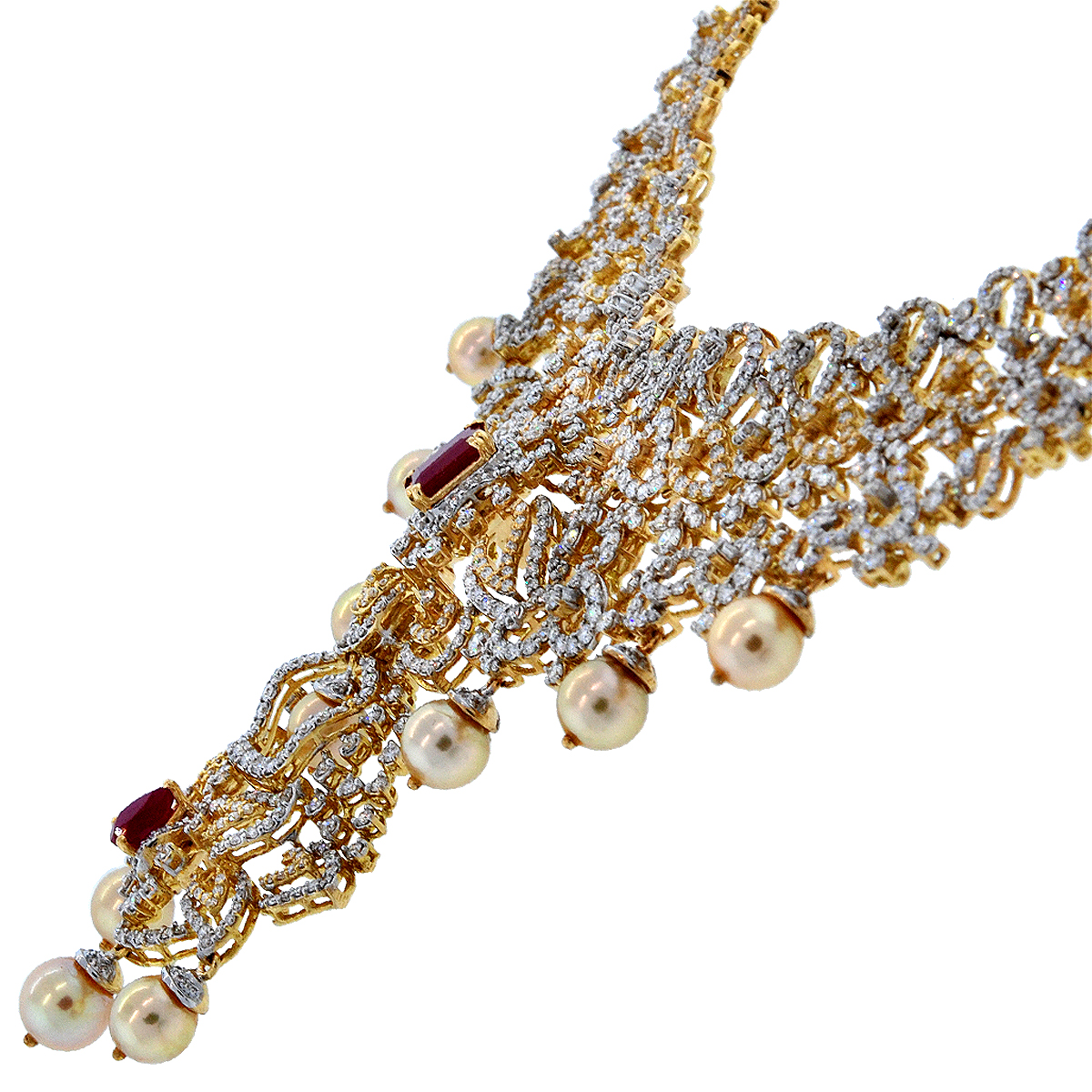 Malani Jewelers 17 73CTW VVS EF Diamond Necklace Set In 18K Gold malani-jewelers-17-73ctw-vvs-ef-diamond-necklace-set-in-18k-gold