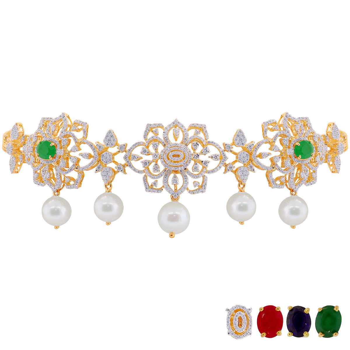 Malani Jewelers 3 40CTW VVS EF Diamond Choker With Changeable Stones malani-jewelers-3-40ctw-vvs-ef-diamond-choker-with-changeable-stones